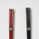 [CHOPSTICKS] SHELL PEONY PAIR WITH CHOPSTICK RESTS | WAKASA LACQUERED CHOPSTICKS | MATSUKAN