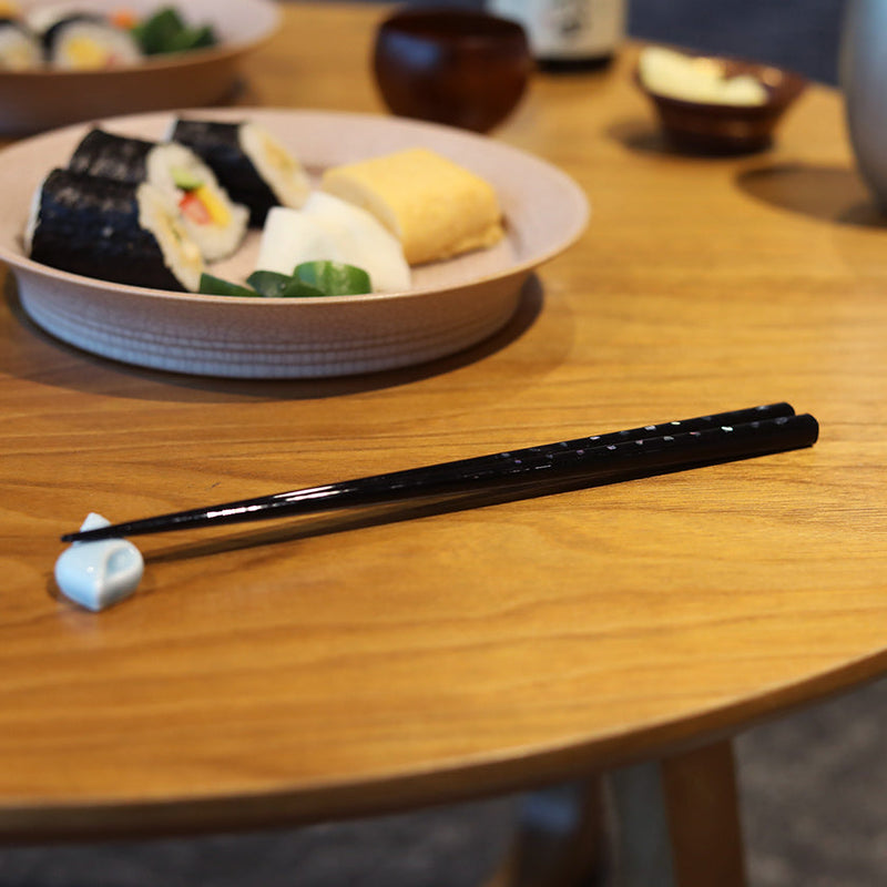 [Chopsticks] Shell Peony Pair กับ Chopstick Rests | Wakasa Lacquerware | มัตซึแคน