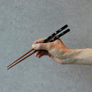 [CHOPSTICKS] SHELLED SHIORI PAIR WITH CHOPSTICK RESTS | WAKASA LACQUERED CHOPSTICKS | MATSUKAN