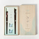[CHOPSTICKS] RADEN CHECKERED PAIR WITH CHOPSTICK RESTS | WAKASA LACQUERED CHOPSTICKS | MATSUKAN