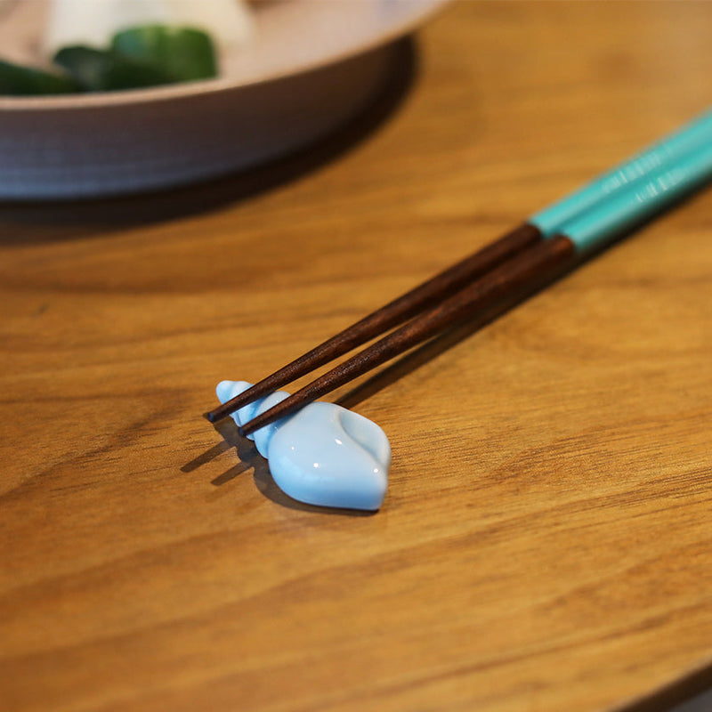 [筷子]閃閃發光的波浪對與筷子休息| wakasa漆器|松本