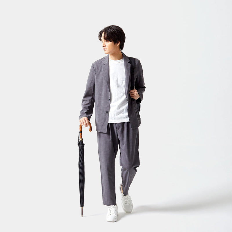 [UMBRELLA] GENTLEMEN'S CHESS LONG CARBON (BLACK) | TOKYO UMBRELLA | MAEHARA KOEI SHOTEN
