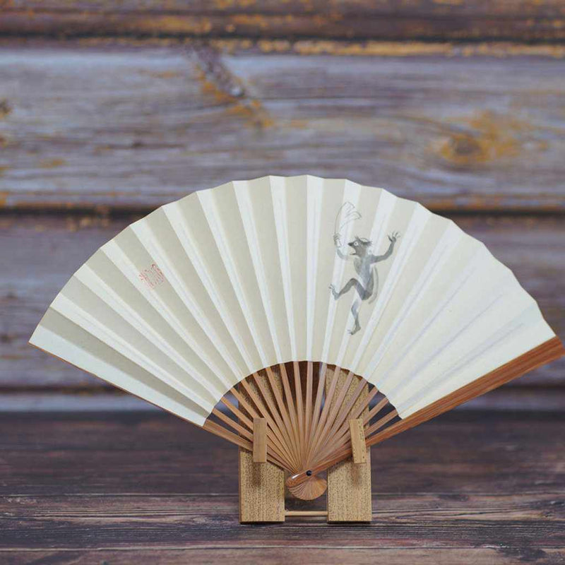 [แฟนมือ] Kappa Dance Honso Bamboo | Fankindo Fukatsu Hand Fan | เอโดะพับพัดลม