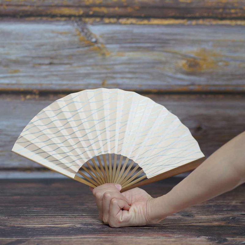 [แฟนมือ] ผู้หญิง Mochi Tachiyu Karaki Bamboo | Fankindo Fukatsu Hand Fan | เอโดะพับพัดลม