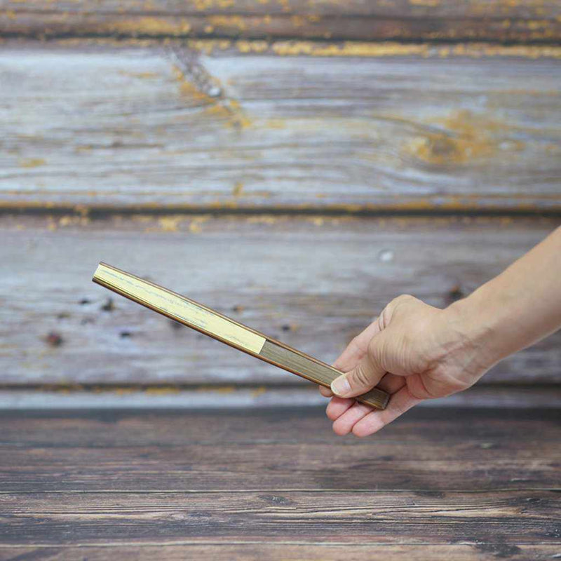 [手扇]曼莫奇葫蘆黃卡拉基竹|埃多摺疊風扇