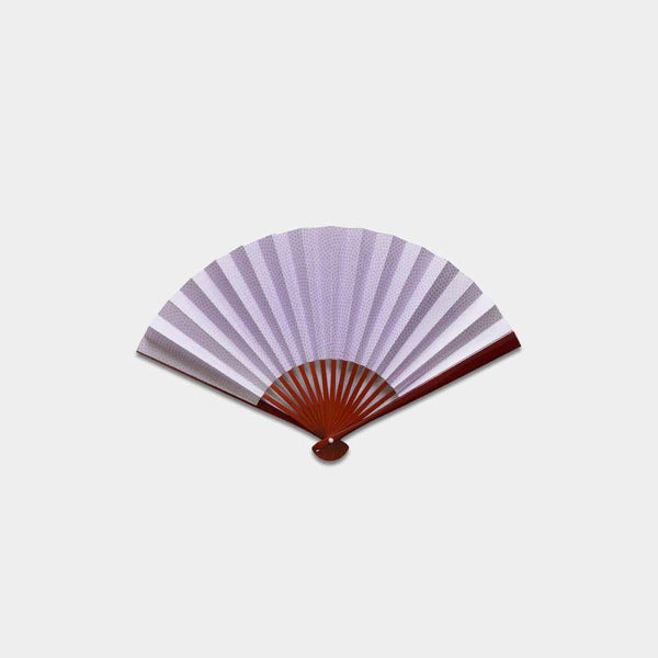 [Fan Hand Fan] Shark Komon Komon Purple Lacquer | Fankindo Fukatsu Hand Fan | เอโดะพับพัดลม