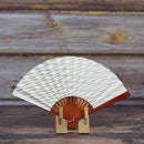 [HAND FAN] WOMAN'S TACHIBANA GOLD LACQUER | UNKINDO FUKATSU HAND FAN | EDO FOLDING FANS