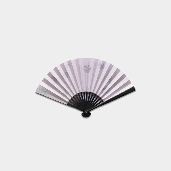 [แฟนมือ] Yukiwa Momochi Purple Boiled Black | Fankindo Fukatsu Hand Fan | เอโดะพับพัดลม