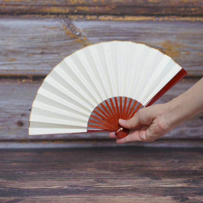 [Fan Hand Fan] Shark Komon Gold Tame | Fankindo Fukatsu Hand Fan | เอโดะพับพัดลม