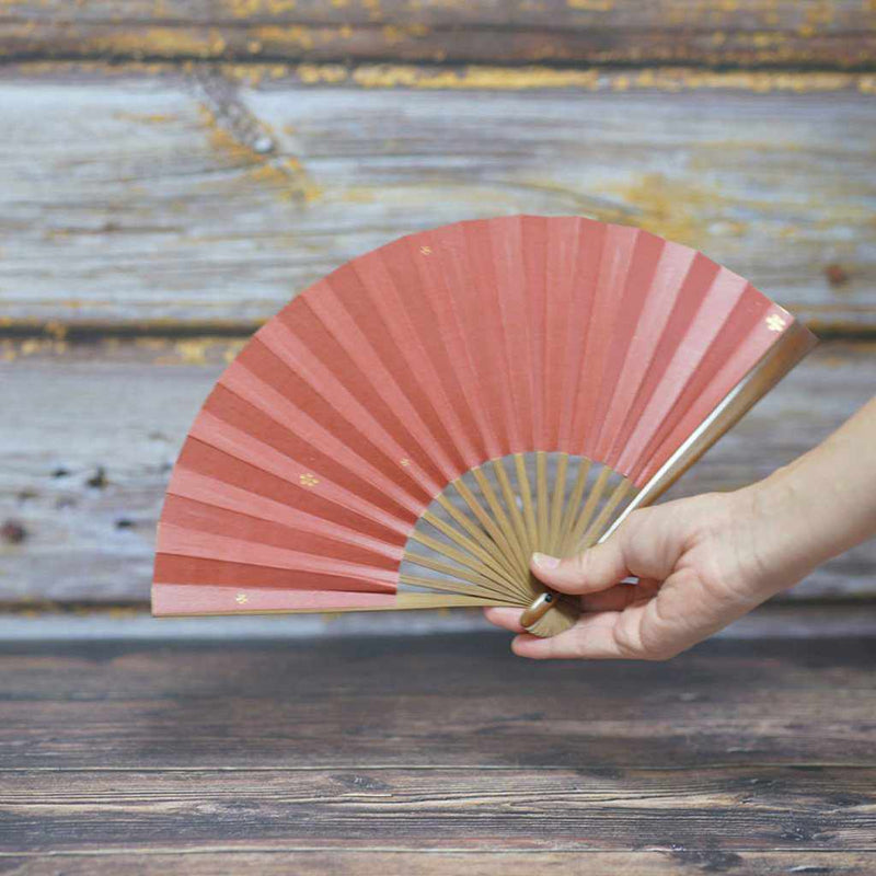 [แฟนมือ] แฟนแหว่งของผู้หญิงหนึ่งจุด Enji Karaki Bamboo | Fankindo Fukatsu Hand Fan | เอโดะพับพัดลม