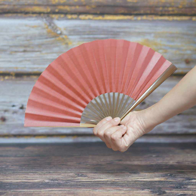 [แฟนมือ] แฟนแหว่งของผู้หญิงหนึ่งจุด Enji Karaki Bamboo | Fankindo Fukatsu Hand Fan | เอโดะพับพัดลม