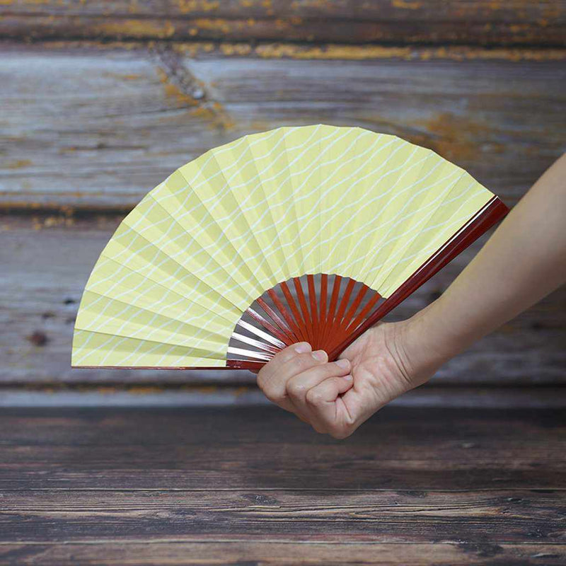 [แฟนมือ] ผู้หญิง Mochi Tatsuyu สีดำสีดำ Fankindo Fukatsu Hand Fan | เอโดะพับพัดลม