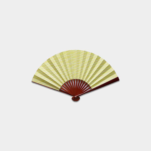 [มือแฟนคลับ] หญิงโมจิชิทัตสึริวเหลืองสีดำ | Edo Folding พัดลม