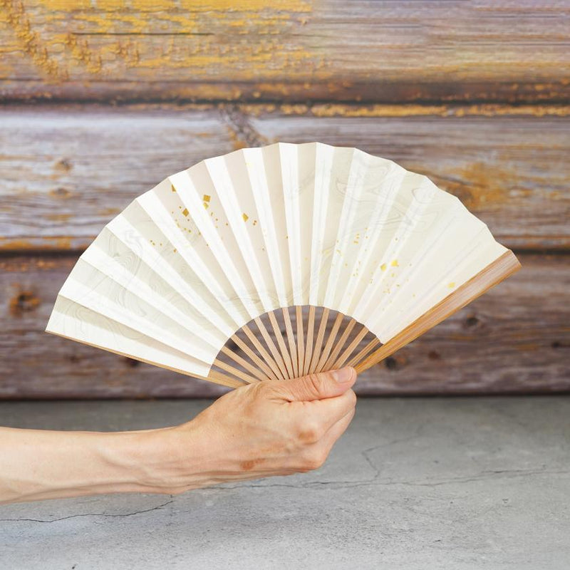 [HAND FAN] WOMEN'S SUMINAGASHI HONSUSU-TAKE | UNKINDO FUKATSU | EDO FOLDING FANS