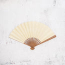 [HAND FAN] UNKINDO FUKATSU WOMEN'S HAKU ORANGE HONSUSU-TAKE | EDO FOLDING FANS