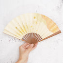 [HAND FAN] UNKINDO FUKATSU WOMEN'S HAKU ORANGE HONSUSU-TAKE | EDO FOLDING FANS