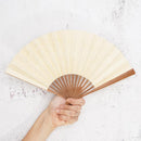 [HAND FAN] UNKINDO FUKATSU WOMEN'S HAKU ORANGE HONSUSU-TAKE | EDO FOLDING FANS