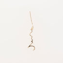 [PIERCED EARRINGS] KOKORO (HEART) ONE EAR, GOLD (K10) | SAORI KUNIHIRO | METAL CASTING