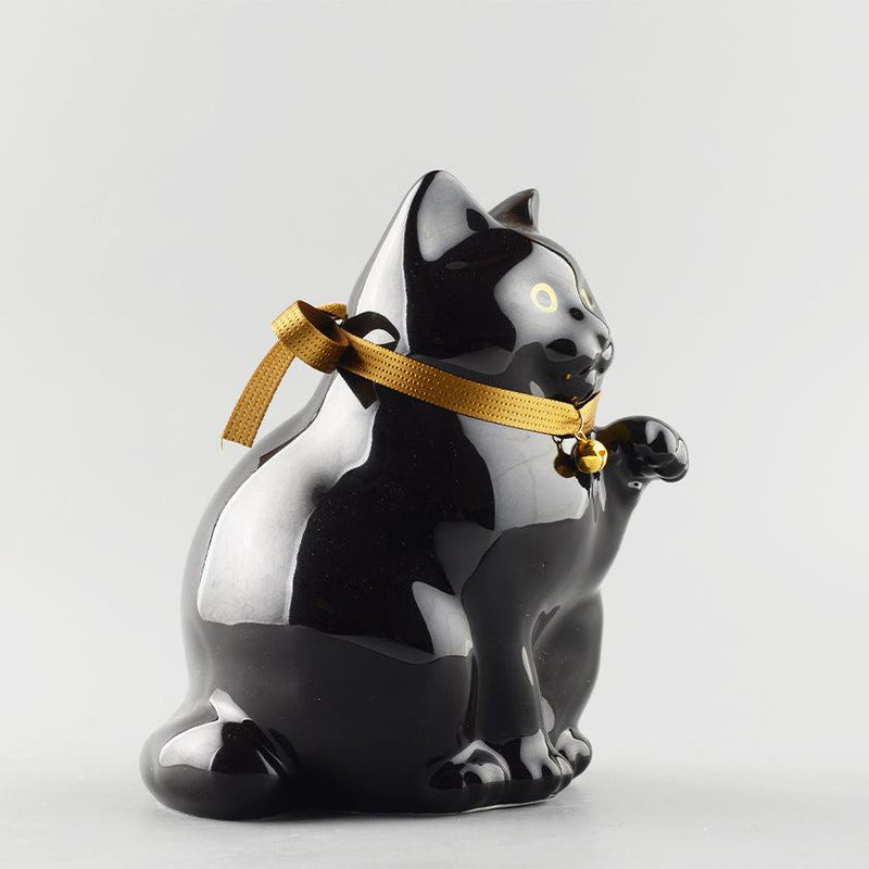 [เบคานิ่ง (โชคดี) CAT] MANEKI NEKO KUROMARU BLACK | KATA โกโตะ | HIZEN YOSHIDA WARES