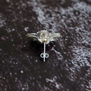 [穿孔耳環]櫻花（櫻花滴）一隻耳朵| checos |銀線工作