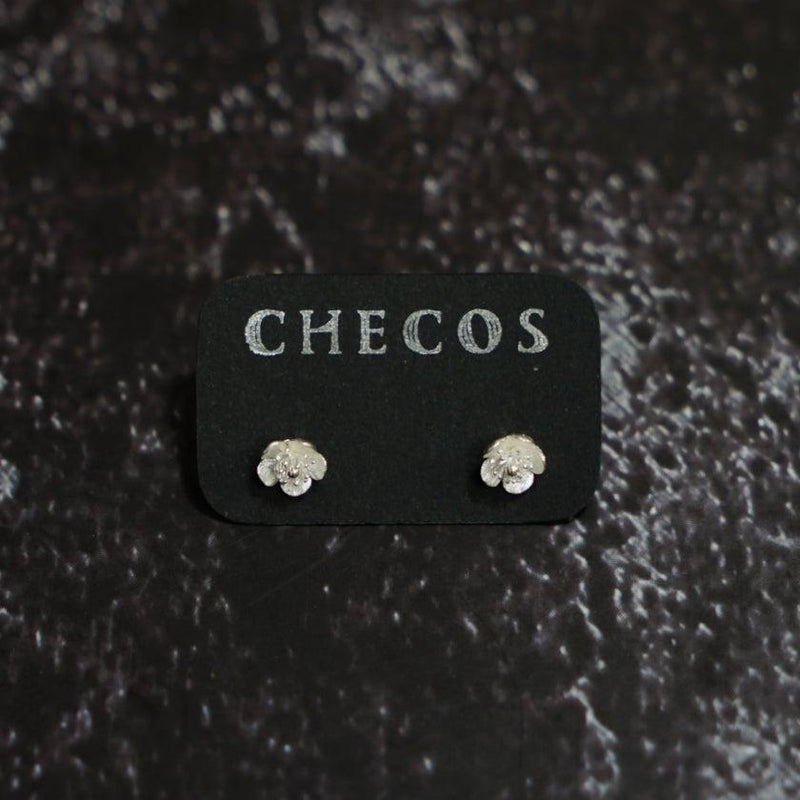 [PIERCED EARRINGS] JAPANESE APRICOT | CHECOS | SILVER WORK