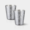 [แก้ว (ถ้วย)] Tumbler Chihaya (M) คู่ | Osaka Naniwa Pewter Ware