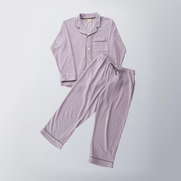 [Pajama] 면화 양모 파일 라벤더 설정 | 재봉