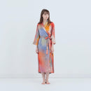 [ROOMWEAR] WATERCOLOR SILK GOWN EVENING GLOW | SEWING