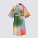 [ROOMWEAR] WATERCOLOR SILK GOWN MISTY LAKE | SEWING