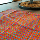 [FUROSHIKI] SQUARE RED | HAND PRINTING