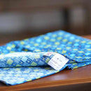 [Furoshiki] Square Blue | การพิมพ์มือ