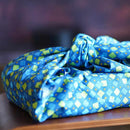[Furoshiki] Square Blue | การพิมพ์มือ