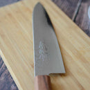 [KITCHEN (CHEF) KNIFE] HIGH CARBON STAINLESS STEEL INTERCUTTING POLISHED DAMASCUS BEEF SWORD 210MM OAK OCTAGONAL PATTERN-KAKISHIBU FINISH- | SAKAI FORGED BLADES|YAMAWAKI CUTLERY