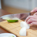 [KITCHEN (CHEF) KNIFE] HIGH CARBON STAINLESS STEEL INTERCUTTING POLISHED DAMASCUS BEEF SWORD 210MM OAK OCTAGONAL PATTERN-KAKISHIBU FINISH- | SAKAI FORGED BLADES|YAMAWAKI CUTLERY