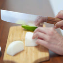 [주방 (요리사) 칼 69 층 다마스커스 나지리 160mm 오크 팔각형 패턴 - 카키 시부 마감 - | 사카이 단조 블레이드