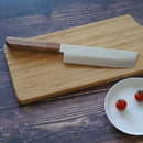 [주방 (요리사) 칼 69 층 다마스커스 나지리 160mm 오크 팔각형 패턴 - 카키 시부 마감 - | 사카이 단조 블레이드