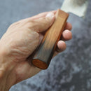 [廚房（廚師）刀] MOV Suminagashi Santoku刀165mm橡木手柄-Kakishibu飾面 -  | sakai鍛造刀片|吉希羅