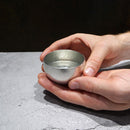 [SAKE CUP] KUZUSHI - YURE - (S) TIN AND GOLD LEAF SET | TAKAOKA BRONZE CASTING