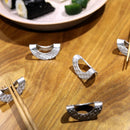 [CHOPSTICK REST (HOLDER)] RIN - 5 PIECES | TAKAOKA BRONZE CASTING | NOUSAKU