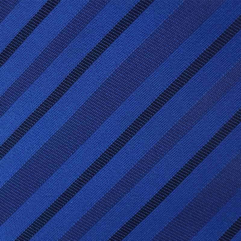 【넥타이】 스트라이프 블루 E | 하카타 섬유