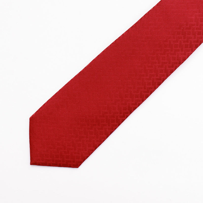 [tie] Ajiro-no-manji Red C | Hakata Textiles | Okano