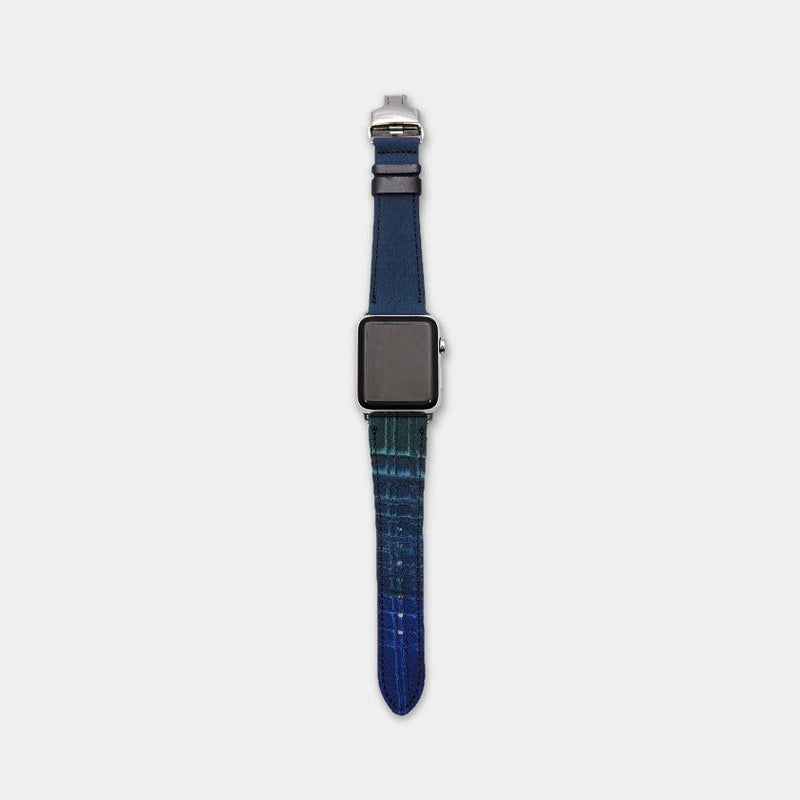 [Apple Watch Band] Chameleon Band สำหรับ Apple Watch 45 (44,42) มม. (ชุดบนและล่าง) 2 | Kyoto Yuzen สีย้อม