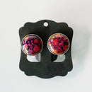 [ACCESSORY] ROUND EARRINGS 15mm SUKE (6 COLORS) | OWARI CLOISONNE