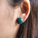 [ACCESSORY] ROUND EARRINGS 15mm SUKE (6 COLORS) | OWARI CLOISONNE