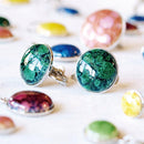 [附件]圓形耳環20mm suke（6顏色）| Owari Cloisonne