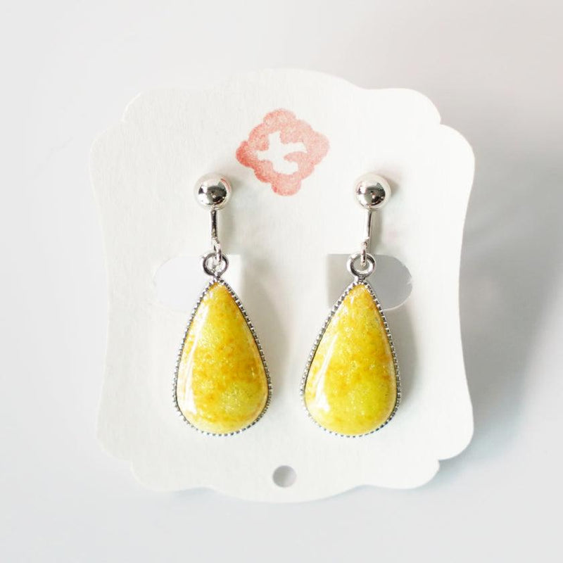 [ACCESSORY] DROP EARRINGS SUKE (6 COLORS) | OWARI CLOISONNE