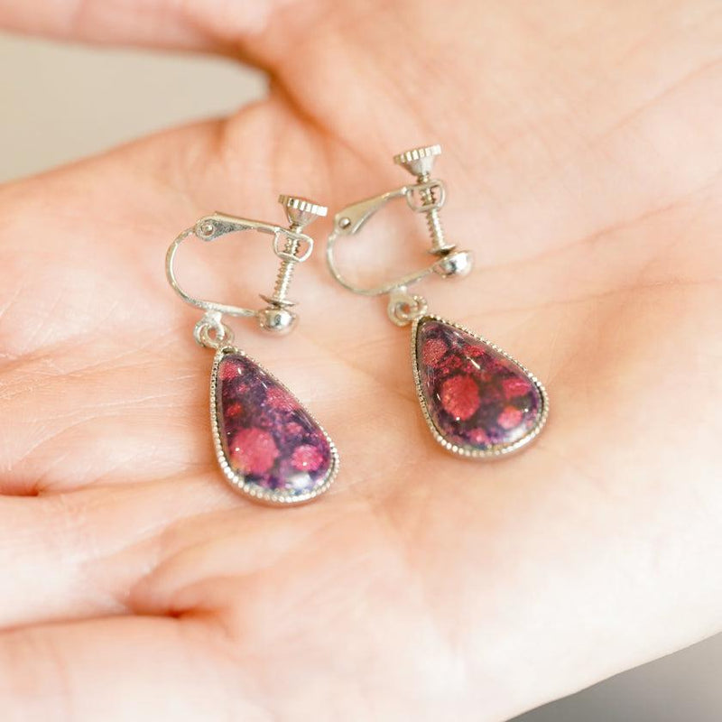 [ACCESSORY] DROP EARRINGS SUKE (6 COLORS) | OWARI CLOISONNE