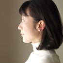 [ACCESSORY] SQUARE EARRINGS SUKE (6 COLORS) | OWARI CLOISONNE