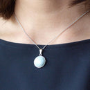 [ACCESSORY] ROUND PENDANT HAKU (6 COLORS) | OWARI CLOISONNE