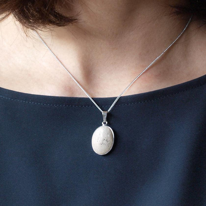 [ACCESSORY] OVAL PENDANT HAKU (6 COLORS) | OWARI CLOISONNE